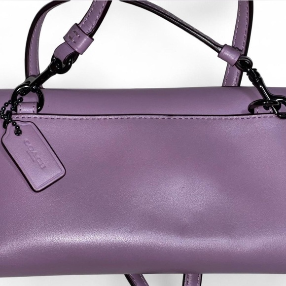 Coach Leather Small Trifold Wallet - Style No.
65558 (Purple) - Picture 3 of 3